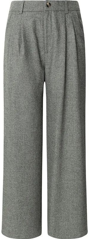 Pepe Jeans - SIA - Wijde Broeken - Regular Fit - Visgraatmotief