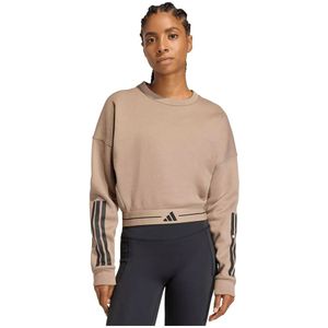 Adidas Hyperglam 3 Stripes Cropped Crewneck Sweatshirt