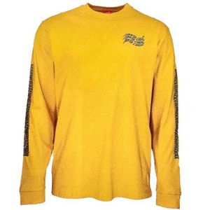Santa Cruz Vortex Hand Mustard T-shirt Met Lange Mouwen