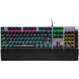 iBox - AURORA K-3 - Toetsenbord - Zwart, Zilver - USB - QWERTY