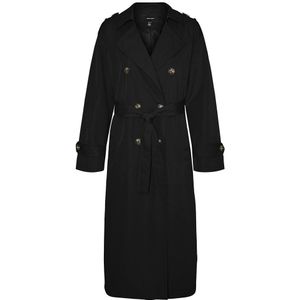 Vero Moda Chloe Long Trench Coat Zwart XS Vrouw