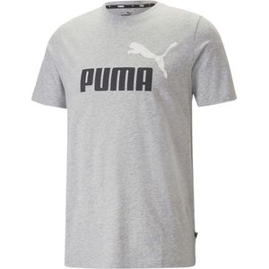 Puma Ess+ 2 Col Logo Short Sleeve T-shirt Grijs L Man
