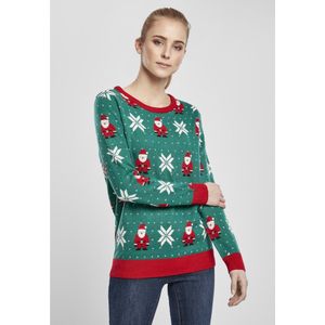 Urban Classics Santa Christmas Sweatshirt Groen 4XL Vrouw