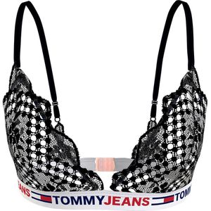 Tommy Jeans Unlined Triangle Bra Zwart XS Vrouw