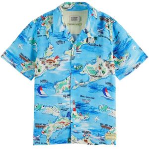 Scotch & Soda 180547 Overhemd Met Korte Mouwen