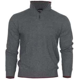 Taimen Cashmere Sweatshirt Met Halve Rits