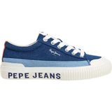 Pepe Jeansvoor jongens. PBS30589 Ben Denim B Sneakers blauw (33), Plat, Veters, Casual, kinderkleding