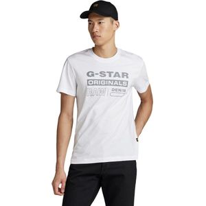 G-star Reflective Originals Short Sleeve T-shirt Wit L Man