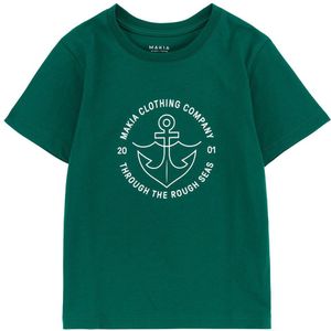 Makia Hook Short Sleeve T-shirt Groen 122-128 cm Jongen