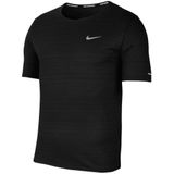 Nike Dri Fit Miler Short Sleeve T-shirt Zwart S / Regular Man