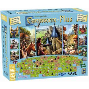 Devir Carcassonne Plus With 11 Expansions Spanish Board Game Veelkleurig