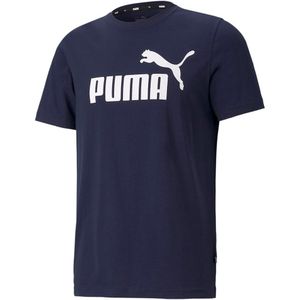 Puma Essential Logo Short Sleeve T-shirt Blauw 2XL Man