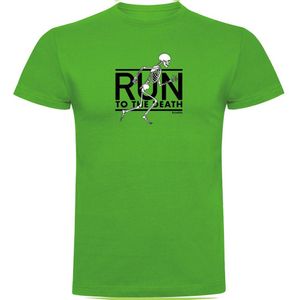 Kruskis Run To The Death Short Sleeve T-shirt Groen 3XL Man