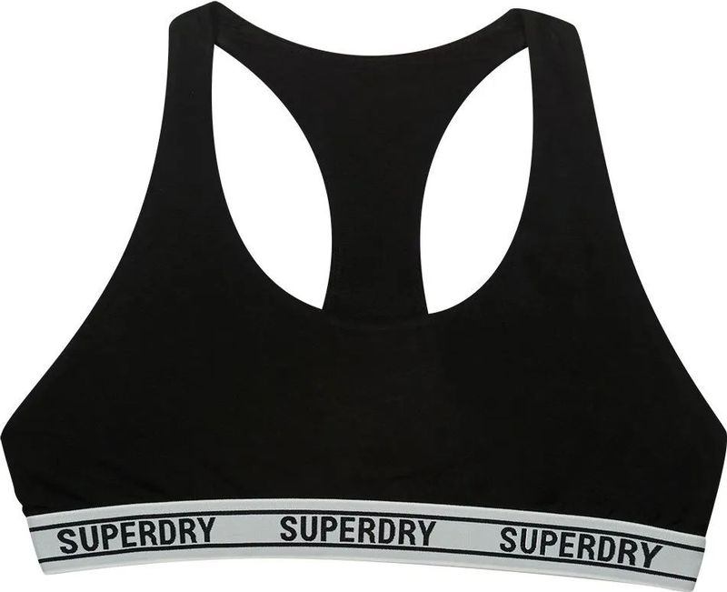 Superdry - Sportstyle Essential Crop Top - Sportbeha - Met Vulling - Racerstijl
