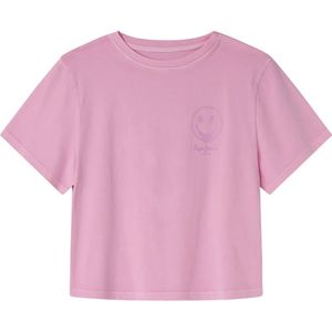Pepe Jeans - PG503121 - T-shirt - Roze - Katoen - Korte Mouwen - Duurzaam