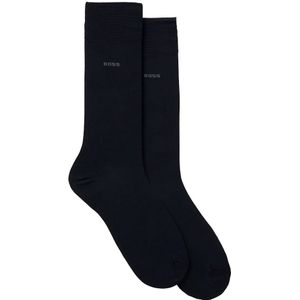 Huissokken - Dark Blue - Katoenmix - 2 Paar