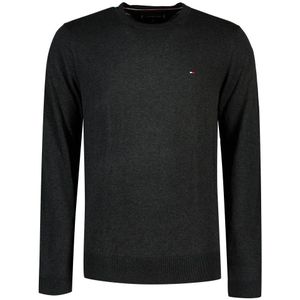 Tommy Hilfiger Core Cotton Silk Sweater Grijs M Man