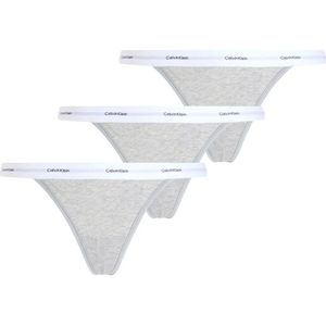 CALVIN KLEIN - String Thong - Zwart - 3-Pack - Katoen