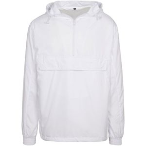 Build Your Brand Basic Pull Over Jacket Wit M Man