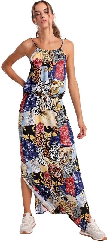 Lois Jeans - 8486 - Lange Jurk - Dierenprint