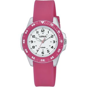 Lorus Watches 3 Hands Silicon Watch Roze