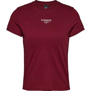Tommy Jeans - Tjw Slim Essential Logo - T-shirt - Rood