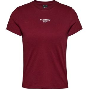 Tommy Jeans - Tjw Slim Essential Logo - T-shirt - Rood