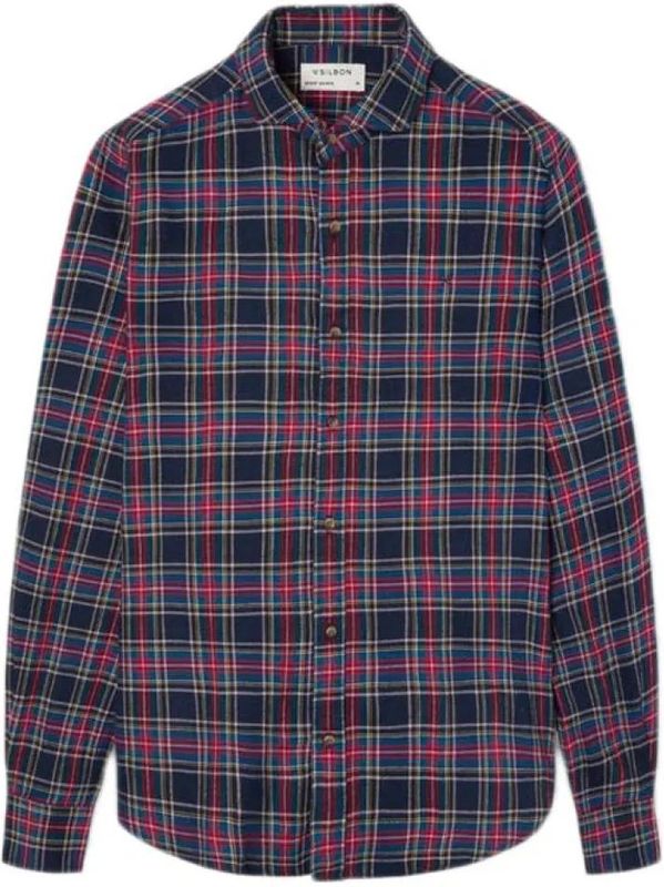 Silbon Sport Tartan Overhemd Met Lange Mouwen