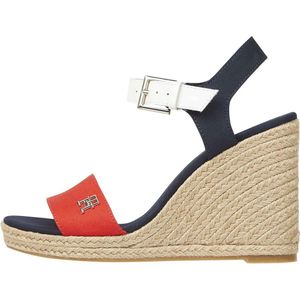 Tommy Hilfiger Wedge Esparto Sleehak Sandalen