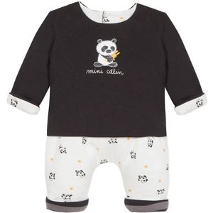 Absorba Ens Reversible Panda Ludique Set Grijs 9 Months