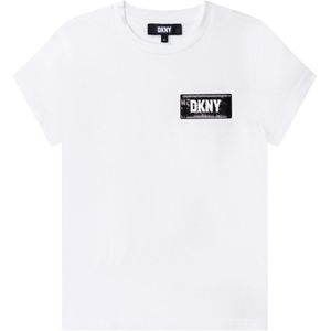 Dkny D35s30 Short Sleeve T-shirt Wit 12 Years