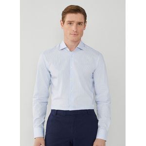 Hackett Luxe Pop Mini Stripe Long Sleeve Shirt Blauw S Man