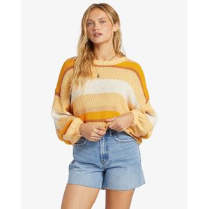 Billabong Sol Time Sweater Geel XS Vrouw