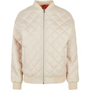 Urban Classics Oversized Diamond Quilted Bomber Jacket Wit 5XL Vrouw