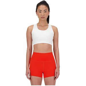 New Balance Sleek Medium Support Pocket Sports Bra Oranje S Vrouw