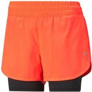Puma Favorite 3´´ 2 In 1 Shorts Oranje S Vrouw