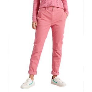 Superdry Slim Chino Pants Refurbished Roze 28 Vrouw
