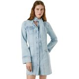 Pepe Jeansvoor vrouwen. PL9537688 Ella jurk blauw (L), Casual, Katoen, Lange mouwen
