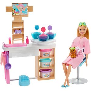 Barbie Spa Playset With Accesories Doll Veelkleurig