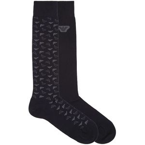 Emporio Armani - 302301-4F280 - Hoge Sokken - Zwart - Katoen