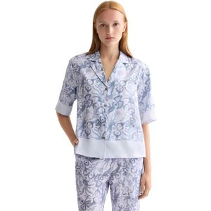 Scotch & Soda Printed Overhemd Met Korte Mouwen