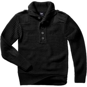 Brandit Alpin High Neck Sweater Zwart 3XL Man