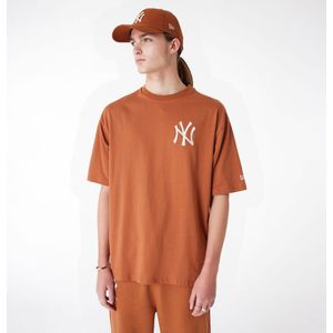 New Era League Essntls Lc New York Yankees Short Sleeve T-shirt Oranje S Man