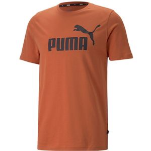 Puma Ess Logo Short Sleeve T-shirt Oranje M Man