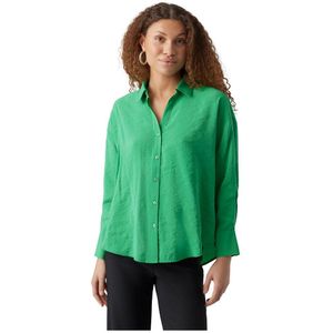 Vero Moda Queeny Oversize Long Sleeve Shirt Groen 2XL Vrouw