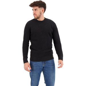 Superdry Textured Crew Neck Sweater Zwart XL Man