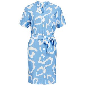 Object Jacira Short Sleeve Short Dress Blauw 44 Vrouw