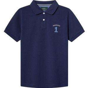 Hackett Londonvoor jongens. HK5600010 Heritage marine polo (2años= 92cm), Casual, Katoen, Korte mouwen, Marineblauw, kinderkleding