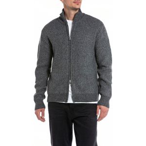Replay Uk2510.000.g23274 Full Zip Sweater Grijs XL Man