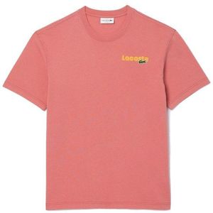 Lacoste Th7544 Short Sleeve T-shirt Oranje XL Man